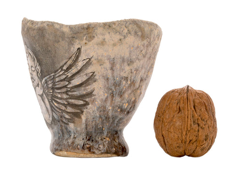 Tasse faite main Moychay # 43018, image artistique « Ange », céramique/peinture à la main, 73 ml.