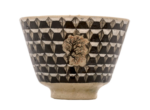 Cup handmade Moychay # 42950, Artistic image 'Portal', ceramic/hand painting, 53 ml.