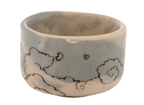 Tasse faite main Moychay # 43061, série « Papillons de nuit », céramique/peinture à la main, 55 ml.