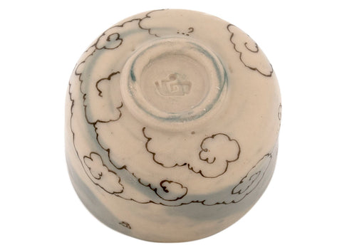 Tasse faite main Moychay # 43061, série « Papillons de nuit », céramique/peinture à la main, 55 ml.