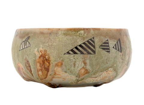 Cup handmade Moychay # 42937, Composition in the form of a person, ceramic/hand painting, 170 ml.