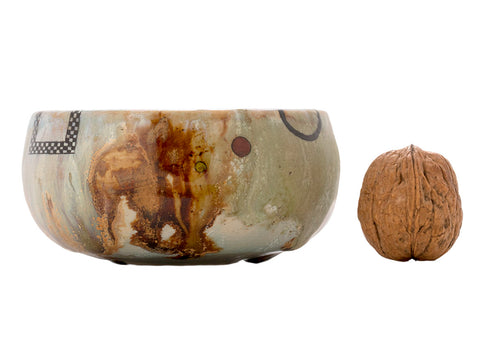 Beker handgemaakte Moychay # 42937, Compositie in de vorm van een persoon, keramiek/handbeschildering, 170 ml.