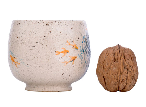 Beker handgemaakte Moychay 'Cirkels op het water' # 43859, keramiek/handbeschildering, 94 ml.