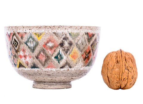 Tasse artisanale Moychay « Tapis ouzbek » n° 43844, céramique/peinture à la main, 165 ml.