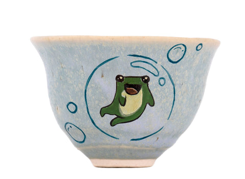 Tasse Moychay « Une grenouille dans une bulle » # 43917, céramique/peinture à la main, 68 ml.