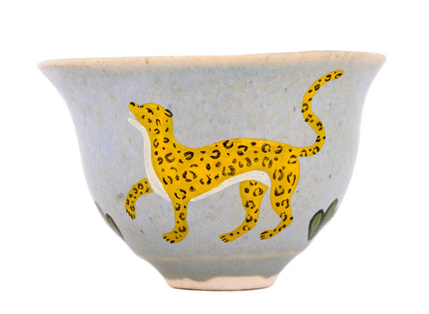 Beker Moychay 'Yellow Leopard' # 43937, keramiek/handbeschilderd, 68 ml.