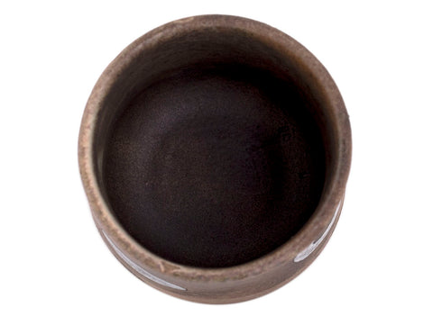 Tasse artisanale Moychay « Le pavillon de thé sur le mont Huangshan » n° 43972, cuisson au bois/céramique/peinture à la main, 80 ml.