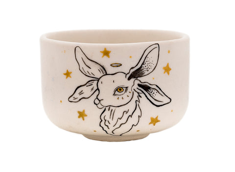 Beker Moychay 'Earwigs' # 43885, keramiek/handschildering, 55 ml.