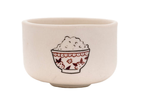 Beker Moychay 'Een kopje rijst' # 43904, keramiek/handbeschildering, 55 ml.