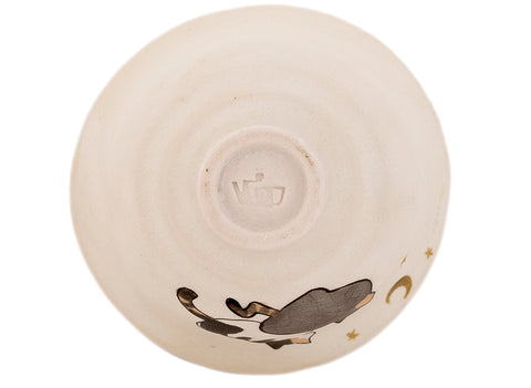 Beker Moychay 'Night Cats' # 43868, keramiek/handschildering, 68 ml.