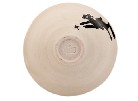 Beker Moychay 'Black Rabbit' # 43942, keramiek/handbeschilderd, 68 ml.