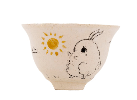 Taza Moychay, serie de 'Conejitos soleados' # 43950, cerámica/pintura a mano, 68 ml.