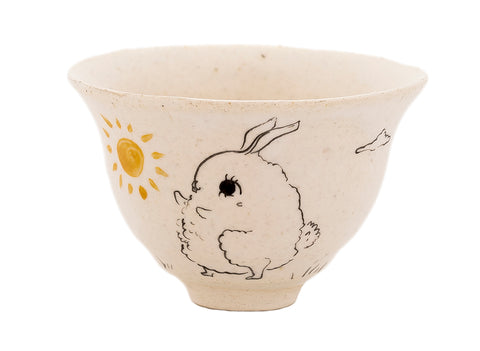 Tasse Moychay, série « Lapins ensoleillés » n° 43950, céramique/peinture à la main, 68 ml.