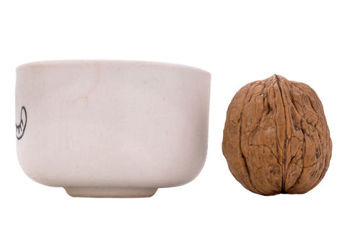 Beker Moychay 'White Tiger' # 43892, keramiek/handbeschilderd, 55 ml.