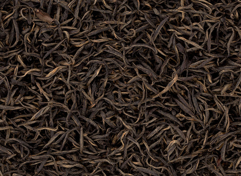 Zwarte Thee Jin Jun Mei Zao Chun, Chinese thee uit de provincie Fujian (Rode Thee), vroege lente oogst, 50g