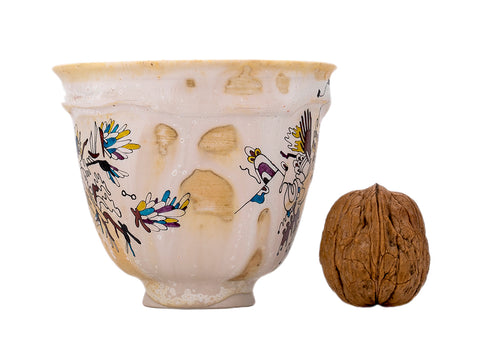 Cup handmade Moychay 'Guangxi Mountains' # 44434, ceramic/hand painting, 127 ml.