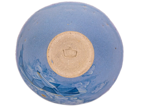 Cup handmade Moychay 'Paper Whale' # 44454, ceramic/hand painting, 93 ml.