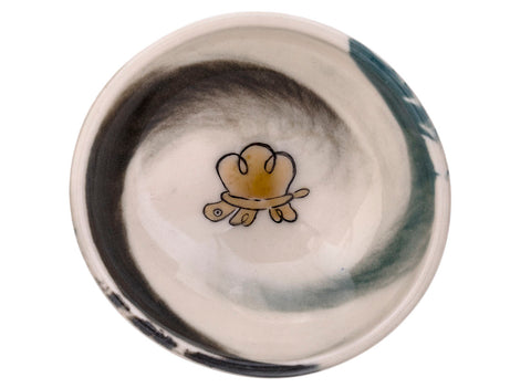 Beker Moychay 'Schildpad' # 44505, keramiek/handbeschilderd, 34 ml.