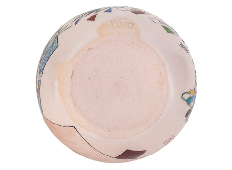 Cup yunomi handmade Moychay 'Green Mountain' # 44420, ceramic/hand painting, 132 ml.