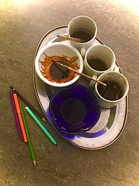 Masterclass d'art « Dessiner avec du thé et du chocolat » 30 juin 19h00 - 21h00